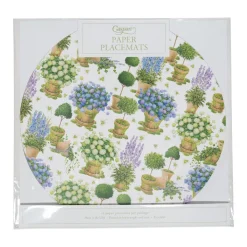 Potted Hydrangeas Placemats - 12 Per Package