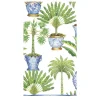 Potted Palms Paper Guest Towel Napkins in White - 15 Per Package
