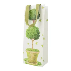 Potted Topiary Wine & Bottle Gift Bags - One Gift Bag Included