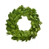 Preserved Boxwood Mini 6" Wreath & Candle Rings - Set of 2