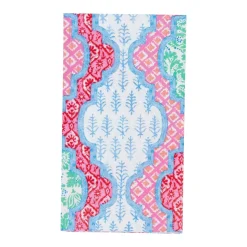 Provençal Cotton Pink Multi Guest Towel Napkins - 15 Per Package