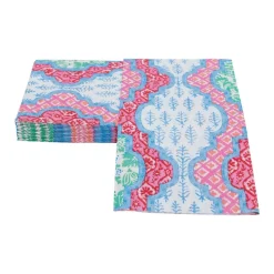 Provençal Cotton Pink Multi Guest Towel Napkins - 15 Per Package