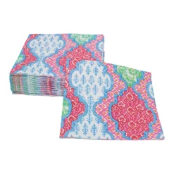 Provençal Cotton Pink Multi Cocktail Napkins - 20 Per Package