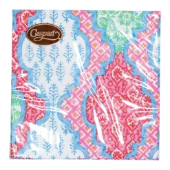 Provençal Cotton Pink Multi Cocktail Napkins - 20 Per Package