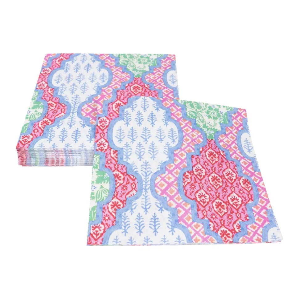 Provençal Cotton Pink Multi Luncheon Napkins - 20 Per Package