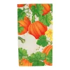 Pumpkin Chintz White Guest Towel Napkins - 15 Per Package