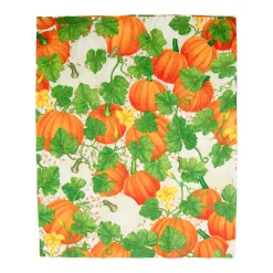 Pumpkin Chintz White Guest Towel Napkins - 15 Per Package