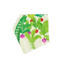 Radish Patch Cocktail Napkins - 20 Per Package