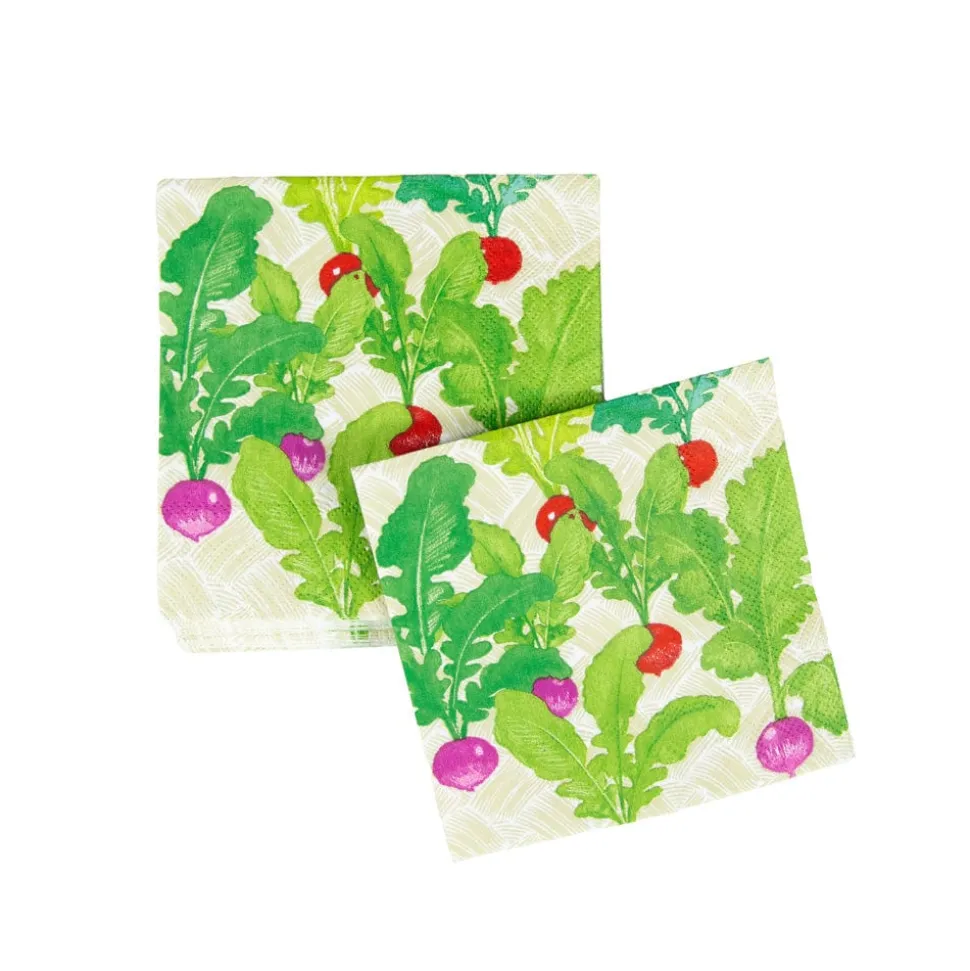 Radish Patch Cocktail Napkins - 20 Per Package