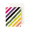 Rainbow Stripe Gift Enclosure Cards in Ivory - 4 Mini Cards & 4 Envelopes