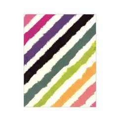 Rainbow Stripe Gift Enclosure Cards in Ivory - 4 Mini Cards & 4 Envelopes