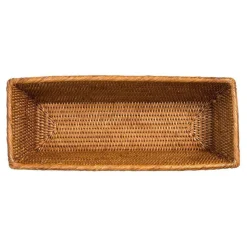 Rattan Bread Serving Basket in Dark Natural - 1 Each