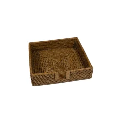 Rattan Dinner Napkin Holder in Natural - 1 Napkin Holder