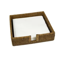 Rattan Dinner Napkin Holder in Natural - 1 Napkin Holder