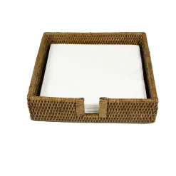 Rattan Dinner Napkin Holder in Natural - 1 Napkin Holder