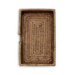 Rattan Guest Towel Napkin Holder in Dark Natural - 1 Each