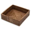 Rattan Luncheon Napkin Holder in Dark Natural - 1 Each