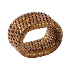 Rattan Napkin Ring in Dark Natural