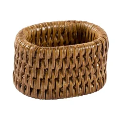 Rattan Napkin Ring in Dark Natural