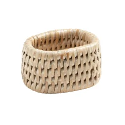 Rattan Napkin Ring in White Natural