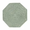 Rattan Octagonal Placemat in Green - 1 Placemat