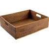 Rattan Rectangular Deep Tray in Dark Natural - 1 Each
