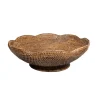 Rattan Scalloped Large Bowl in Natural - 5.5"H x 16" Diameter