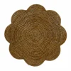 Rattan Scalloped Round Placemat in Natural - 1 Placemat