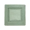Rattan Square Charger Plate in Green - 1 Charger Plate