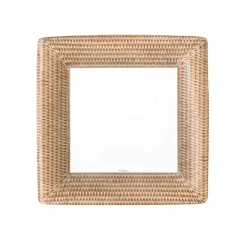 Rattan Square Paper Salad & Dessert Plates - 8 Per Package