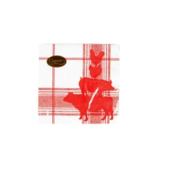 Red Barn Cocktail Napkins - 20 Per Package