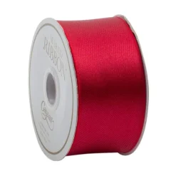 Red Reversible Wired Ribbon - 6 Yard Spool