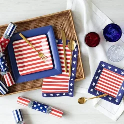 Red, White & Blue Paper Luncheon Napkins - 20 Per Package