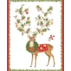 Reindeer with Ornamented Antlers Classic Boxed Christmas Cards - includes 15 cards & envelopes