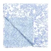 Reversible Kantha Table Cover in Blue & White Pagoda Toile - 1 Each
