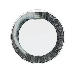 Ribbon Border Paper Salad & Dessert Plates in Black - 8 Per Package