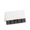 Ribbon Border Place Cards in Black - 8 Per Package