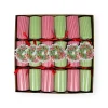 Ribbon Stripe Wreath Christmas Cracker - 6 per Box