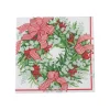 Ribbon Stripe Wreath Cocktail Napkins - 20 Per Package
