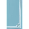 Rive Gauche Cotton Tea Towel in Turquoise - 1 Each