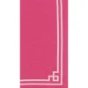 Rive Gauche Cotton Tea Towel in Fuchsia - 1 Each