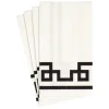 Rive Gauche Paper Guest Towel Napkins in Black & White - 15 Per Package