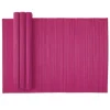 Roll-Up Bamboo Placemats in Fuchsia - Set of 4