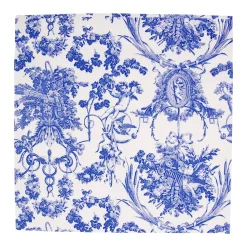 Romantic Toile Blue Cocktail Napkins - 20 Per Package