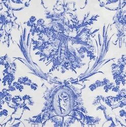 Romantic Toile Blue Dinner Napkins - 20 Per Package