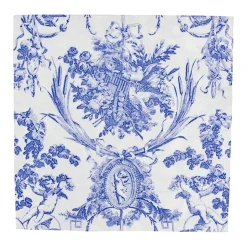 Romantic Toile Blue Dinner Napkins - 20 Per Package