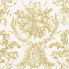 Romantic Toile Gold Dinner Napkins - 20 Per Package