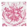 Romantic Toile Rose Cocktail Napkins - 20 Per Package