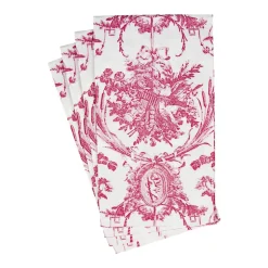 Romantic Toile Rose Guest Towel Napkins - 15 Per Package