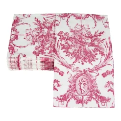Romantic Toile Rose Guest Towel Napkins - 15 Per Package